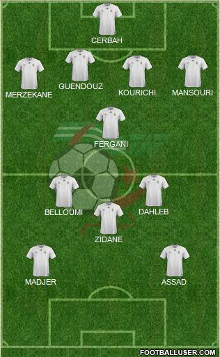 Algeria football formation