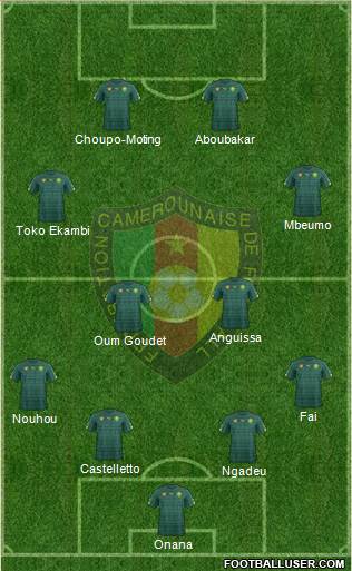 Cameroon football formation