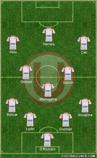 C Universitario D football formation