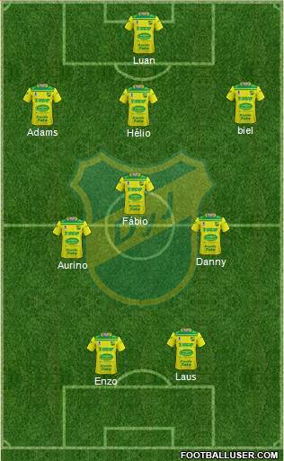 Defensa y Justicia football formation