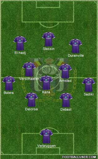 RSC Anderlecht Formation 2022