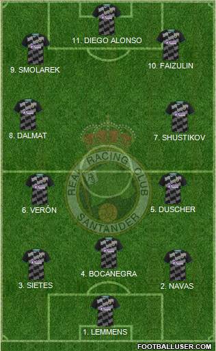 R. Racing Club S.A.D. football formation