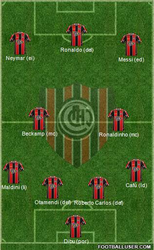 Chacarita Juniors football formation