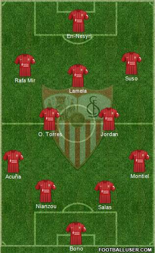 Sevilla F.C., S.A.D. football formation