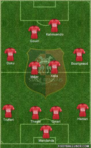 Stade Rennais Football Club football formation