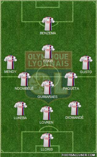 Olympique Lyonnais football formation