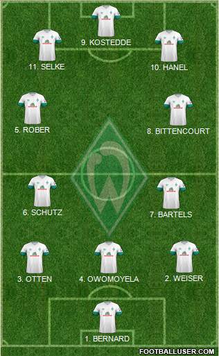 Werder Bremen football formation