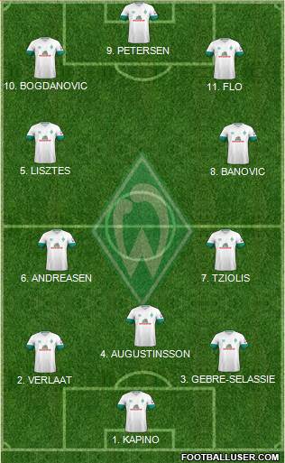 Werder Bremen football formation