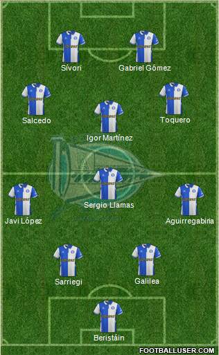 D. Alavés S.A.D. football formation