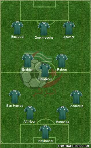 Algeria football formation