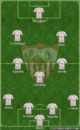 Sevilla F.C., S.A.D. football formation