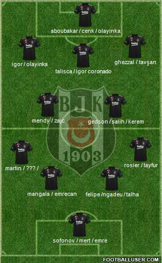 Besiktas JK football formation