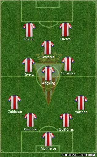 Algeciras C.F. 4-3-1-2 football formation