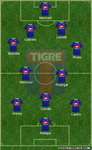 Tigre football formation