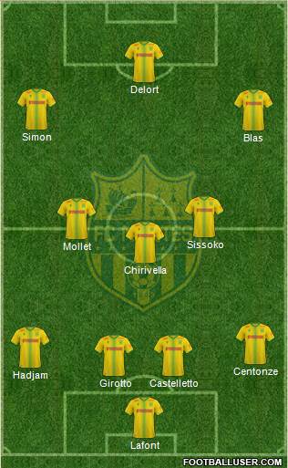 FC Nantes football formation