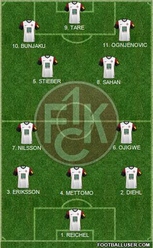 1.FC Kaiserslautern football formation