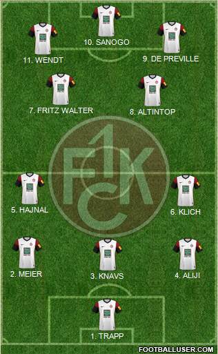 1.FC Kaiserslautern football formation