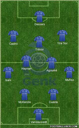 K Racing Club Genk football formation