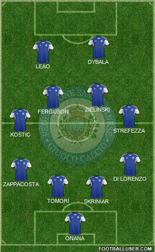 San Marino 4-4-2 football formation