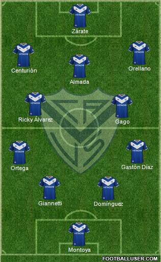 Vélez Sarsfield football formation