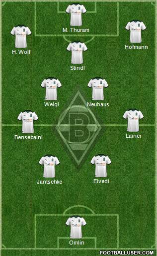 Borussia Mönchengladbach football formation