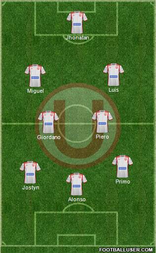 C Universitario D football formation