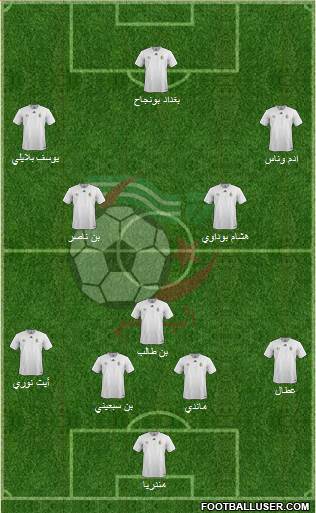 Algeria football formation