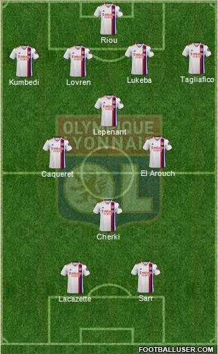 Olympique Lyonnais football formation