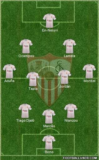 Sevilla F.C., S.A.D. football formation