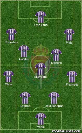 R. Valladolid C.F., S.A.D. football formation