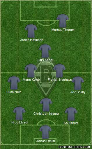 Borussia Mönchengladbach football formation