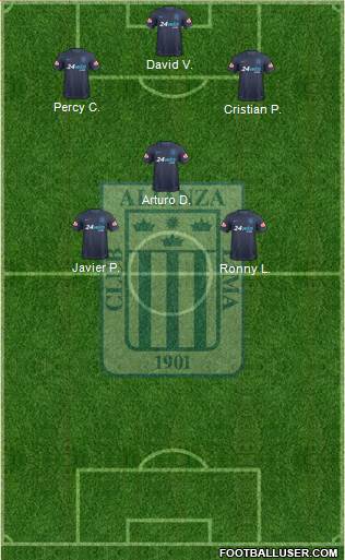 C Alianza Lima football formation