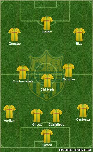 FC Nantes football formation