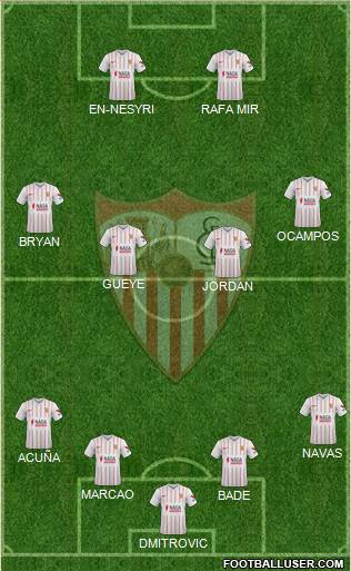 Sevilla F.C., S.A.D. football formation