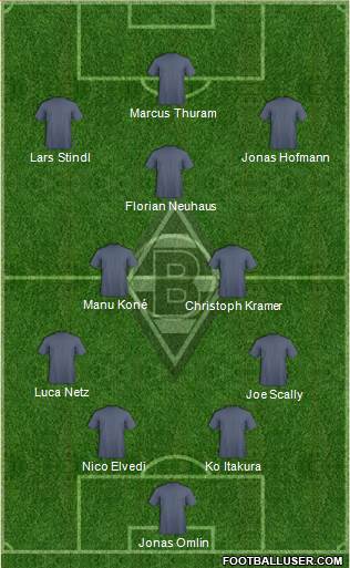 Borussia Mönchengladbach football formation