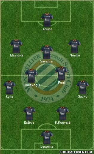 Montpellier Hérault Sport Club football formation