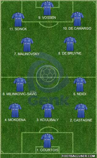 K Racing Club Genk football formation