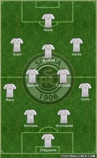 Spezia 4-2-3-1 football formation