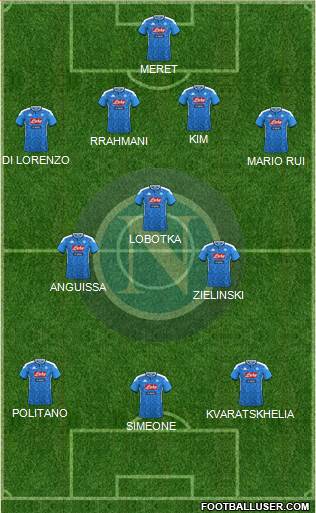 Napoli football formation