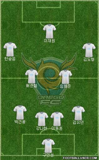 Daegu FC Formation 2023