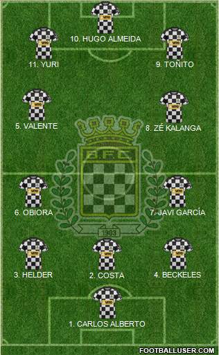 Boavista Futebol Clube - SAD 4-2-3-1 football formation