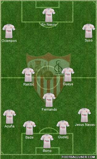 Sevilla F.C., S.A.D. football formation