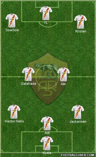 AS Roma football formation