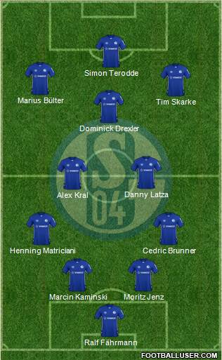 FC Schalke 04 4-2-3-1 football formation