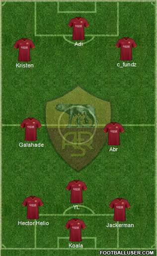 AS Roma football formation