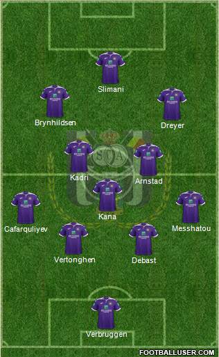 RSC Anderlecht football formation