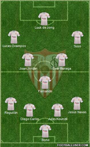 Sevilla F.C., S.A.D. 4-3-3 football formation