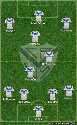 Vélez Sarsfield football formation