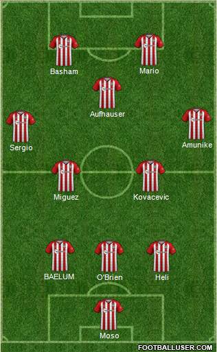 Southampton 3-4-1-2 football formation