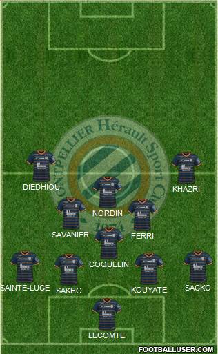 Montpellier Hérault Sport Club football formation